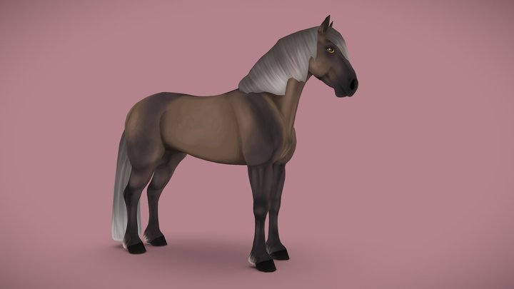 Icelandic Horse 3D Model
