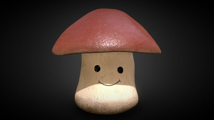 Cep-Cute mushroom 3D Model