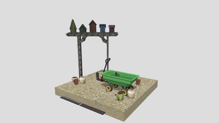 DAE 5 Finished props - GRANDMA HOUSE 3D Model