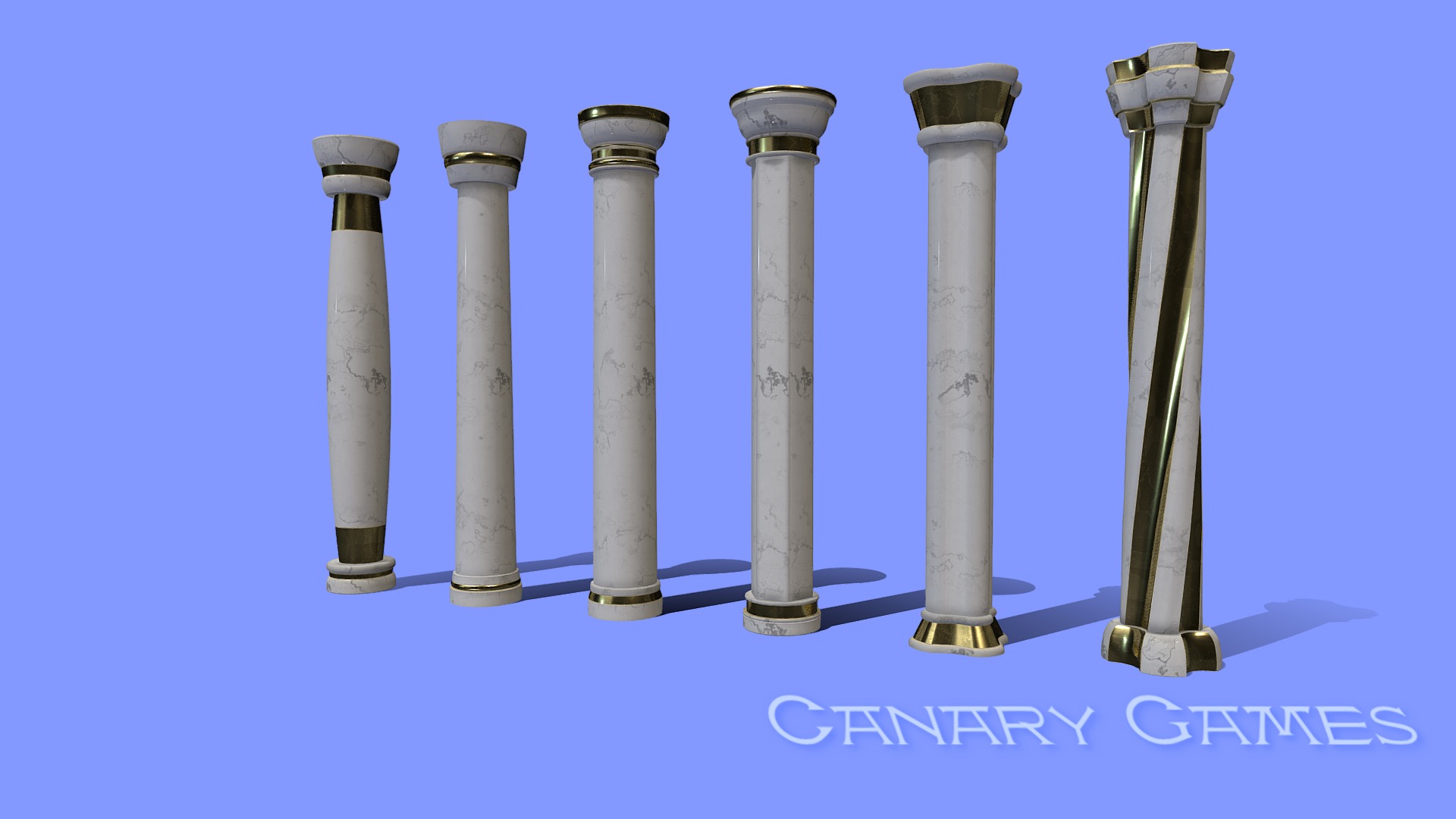 3D model Columnas Set 1 – Columns Set 1 - This is a 3D model of the Columnas Set 1 - Columns Set 1. The 3D model is about a row of columns.