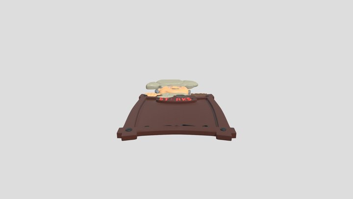 Chef Menu (steaks) 3D Model