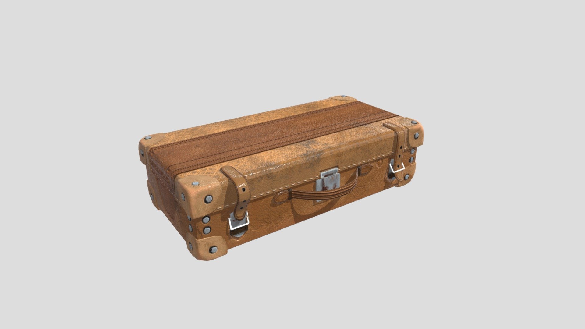 Old Leather Briefcase - Download Free 3D model by justincrazyeyes ...