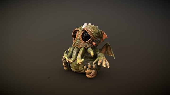 Spawn of Cthulhu  (Cutethulhu) 3D Model