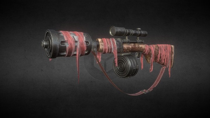 Appocalypse Rifle Gun 3D Model