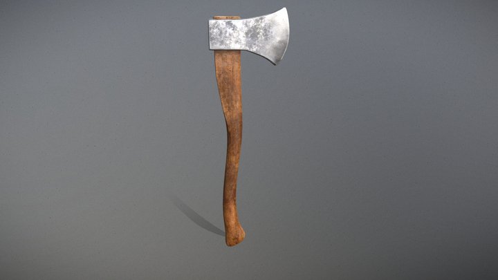 Wood Axe - Low-poly 3D model Game Ready 3D Model