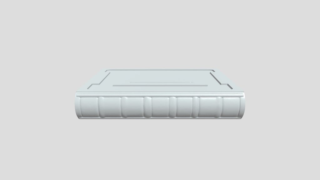 3D modeled closed book