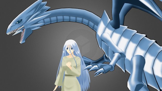 Kisara blue eyes 3D Model