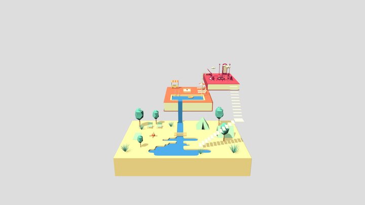 Abstract books 3D Model