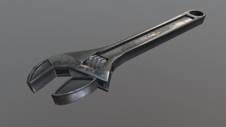 DAE_GAP_Assignment2_Wrench 3D Model