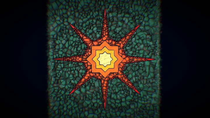 Mosaic Green Sunrise | Tile Texture