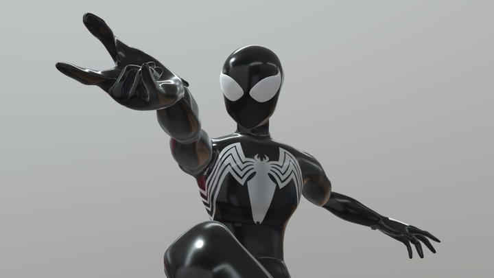 Spider - Man Symbiote Comic 3D Model