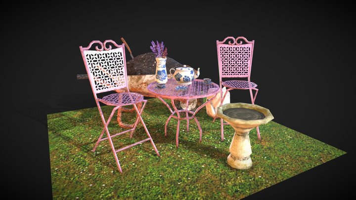 Grandmas Teeparty 3D Model