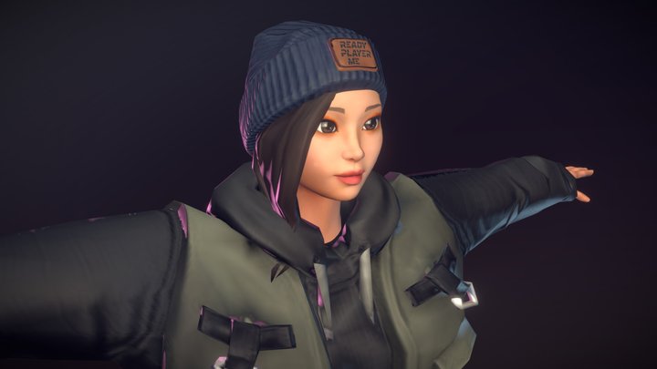 Asian Girl ReadyPlayerMe Avatar 3D Model