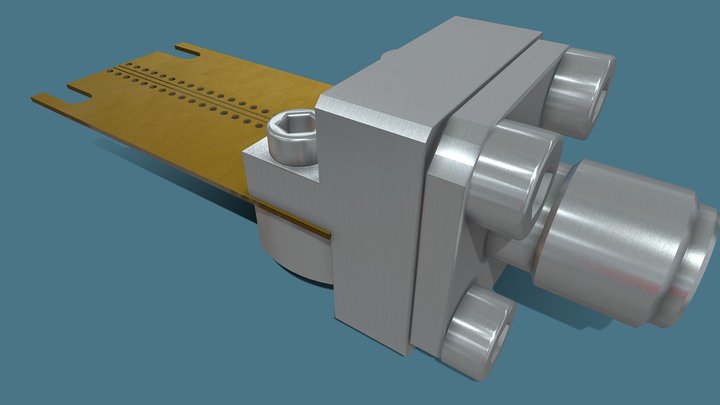 high frequency connector animation 3D Model