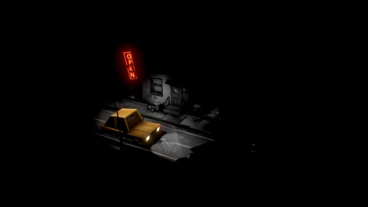 Noir scene 3D Model