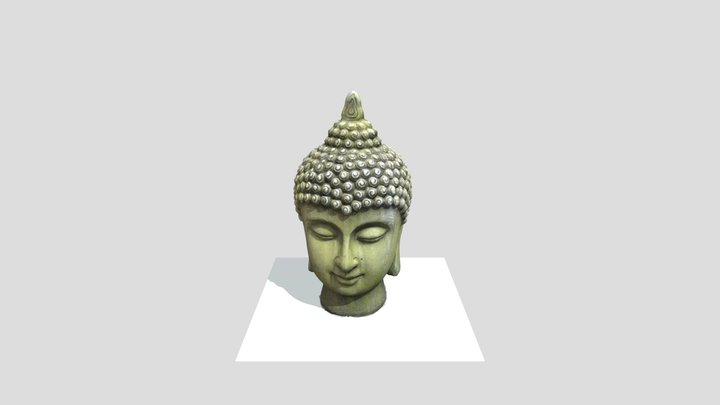 Buddha made of stone 3D Model