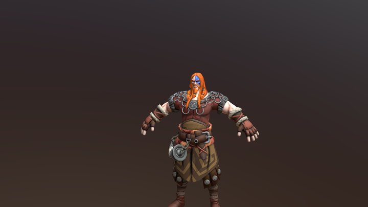Thorval The Viking 3D Model