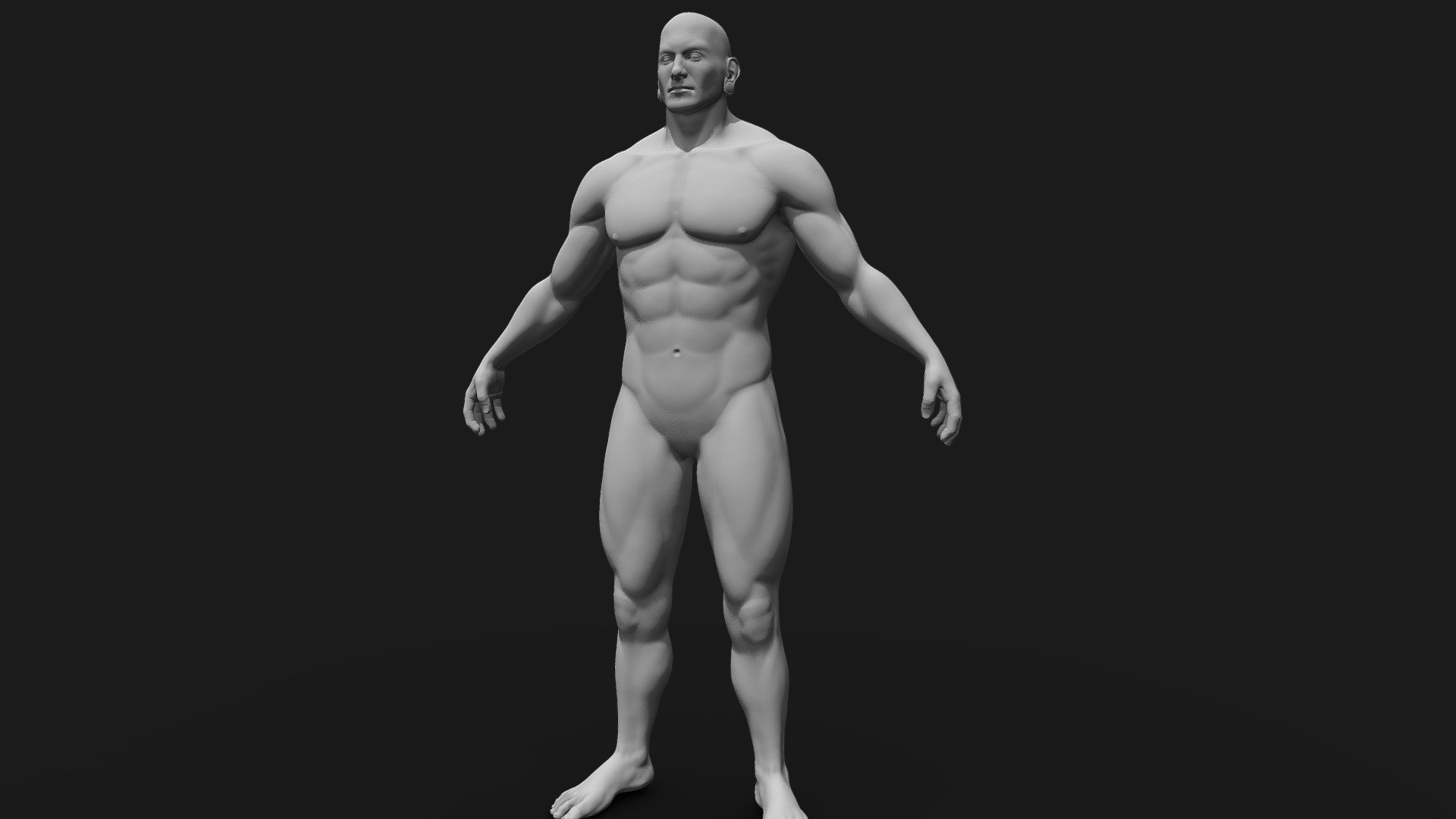 Male Human Strong Body - Free / Downloadable
