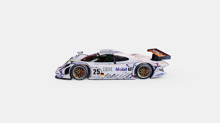 Porsche GT1 | www.vecarz.com – Modèle 3D gratuit STL