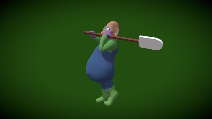 Farmer Heavy Attack 3D Model