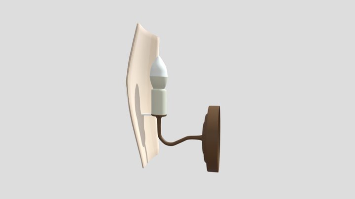 Retro wall lamp 3D Model