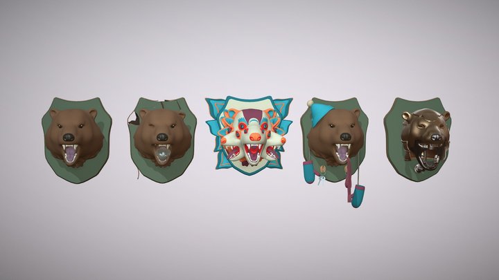 Bears 3D Model