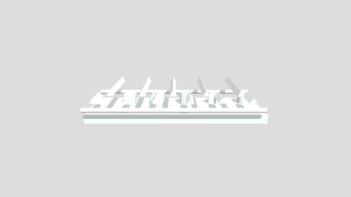 Ruler - Cm 3D Model