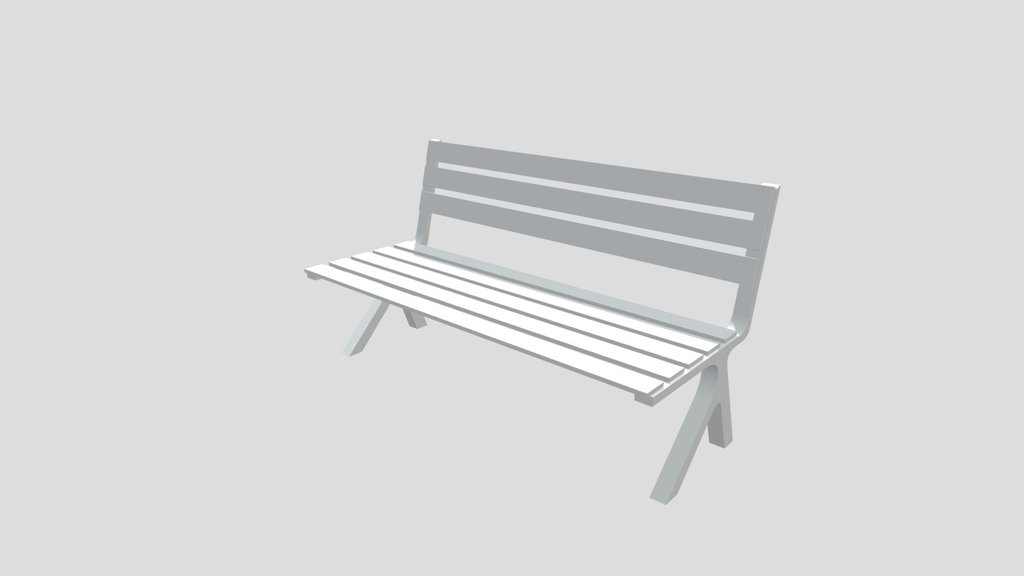 simple park bench modern