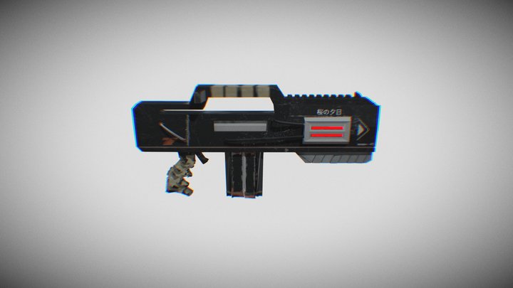 Sci-Fi Weapon 3D Model