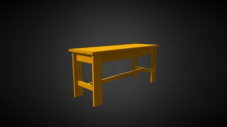 PC0001-1 Garden Bench 3D Model