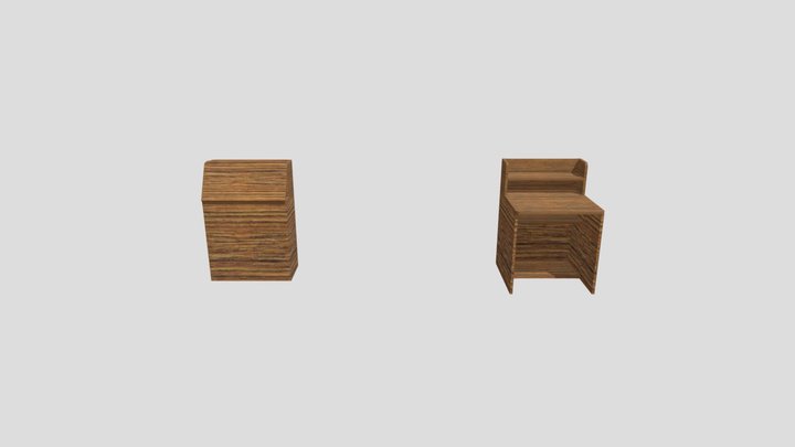 Fold-able desk 3D Model
