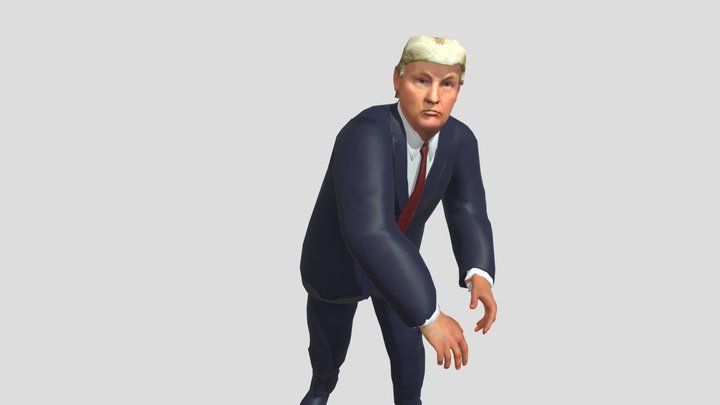 Donald Trump Throw 3D Model