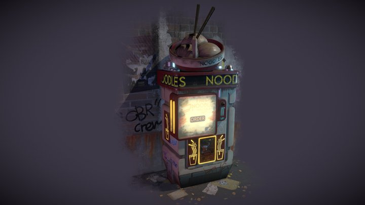 Noodle Vending Machine 3D Model