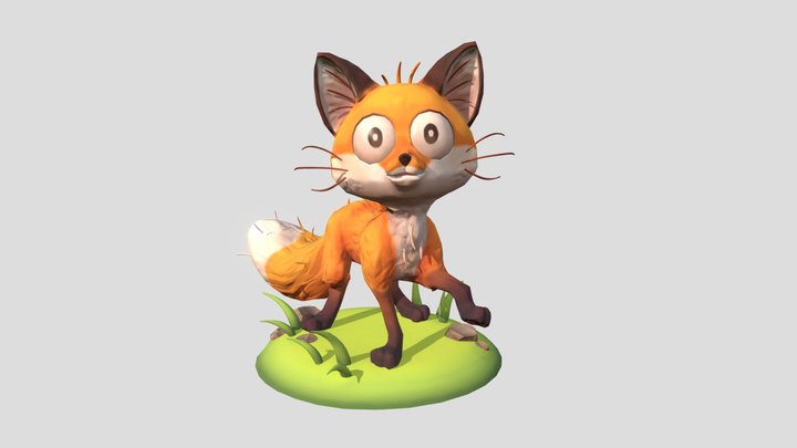 Skittles the Fox - Concept by Yogin 3D Model