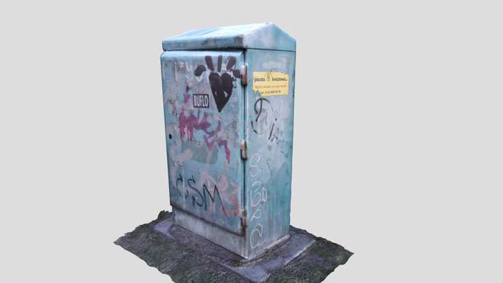 Outdoor communications cabinet 3D Model