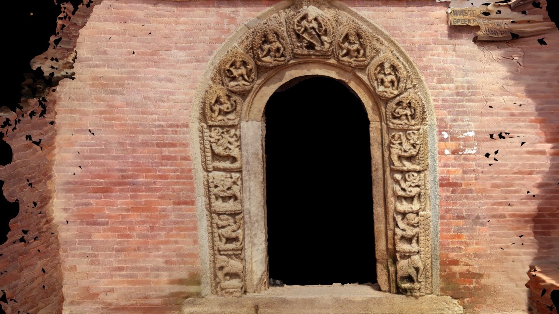 stone door from Patan - 3D model by kingvajra [c377038] - Sketchfab