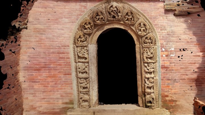 stone door from Patan 3D Model