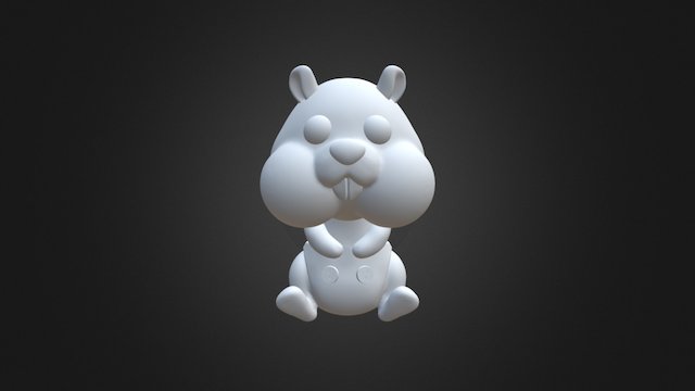 baby squirrel 3D Model