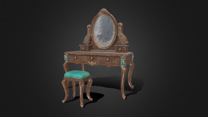 Antic dresser 3D Model