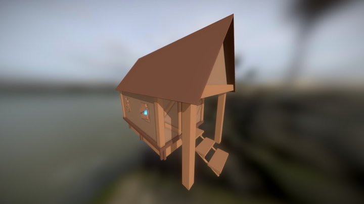 Low poly house 3D Model