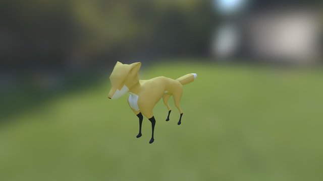 Fox_Jump 3D Model