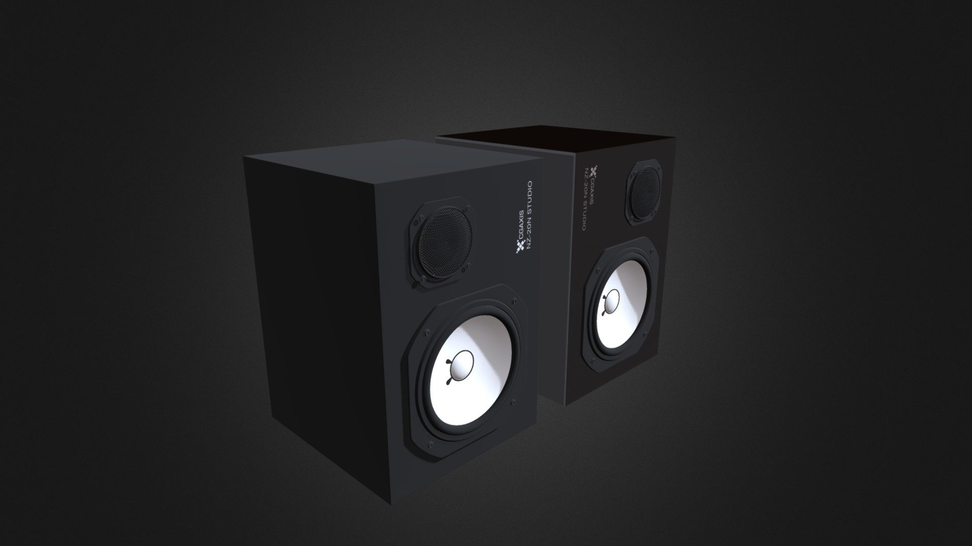Studio Monitors — Sketchfab embed 3D viewer