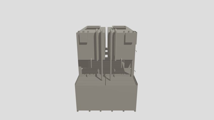 Oil and coolant tank set 3D Model