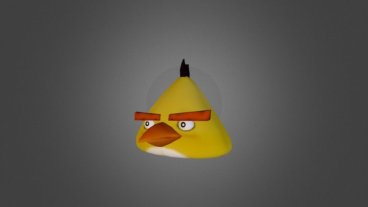 Angry Birds Chuck 3D Model