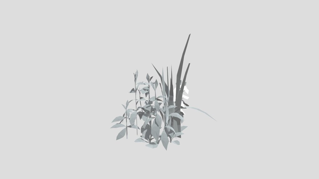Stylized Grass Grass With Flower