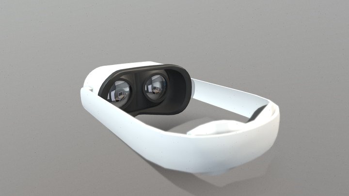 Lowpoly VR glasses 3D Model