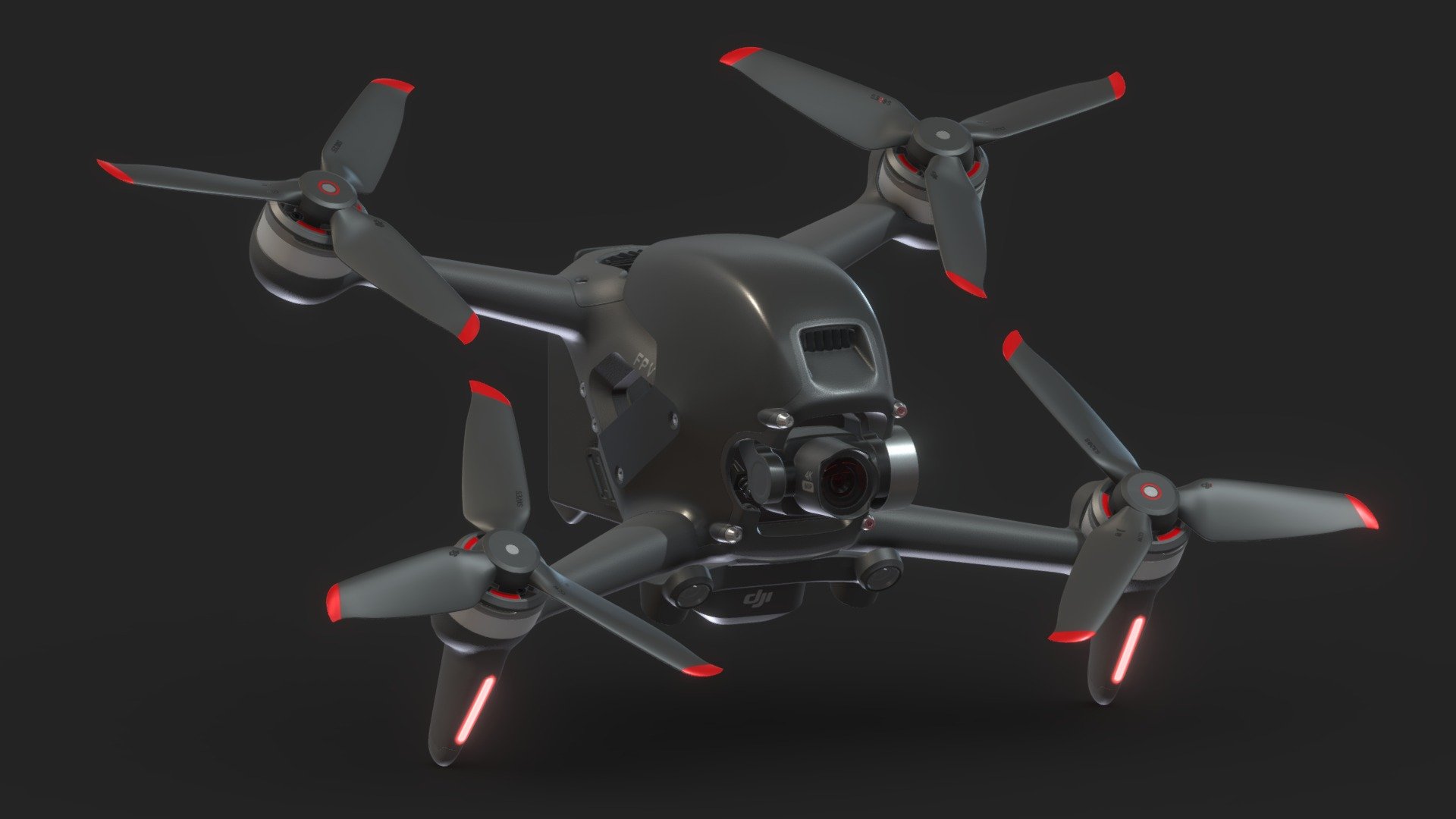 DJI FPV Drone PBR Realistic - Buy Royalty Free 3D model by Frezzy ...