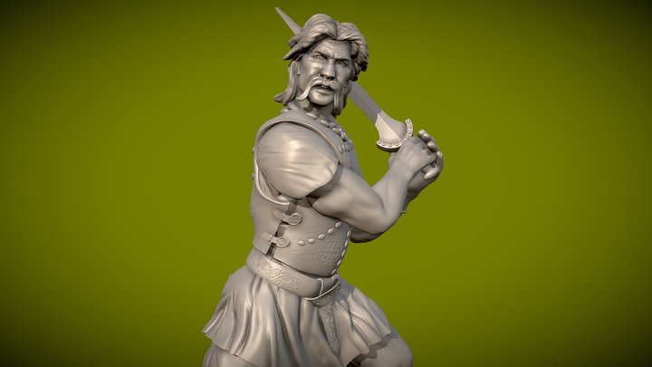 Celtic Warrior - 3d printable - free