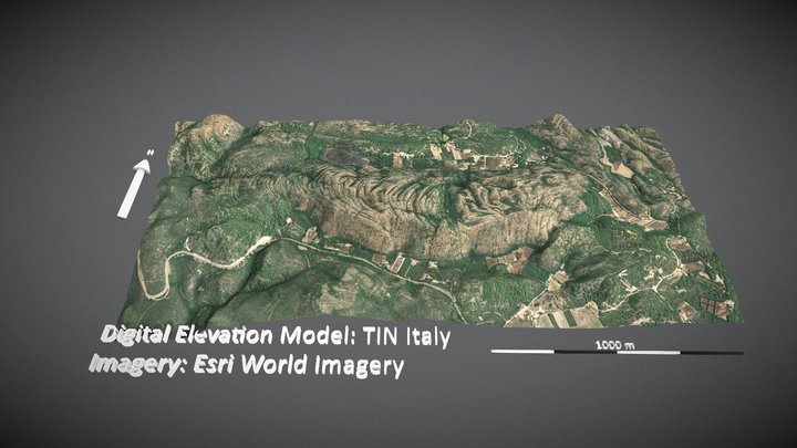 Genarbi valley lava, San Pietro Island, Sardinia – Free 3D Model STL