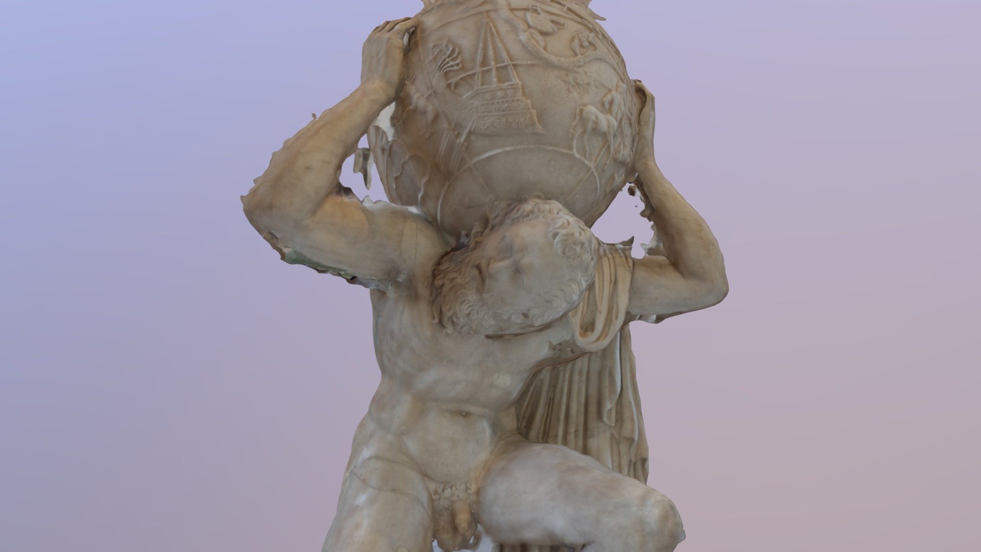 Atlas lifting the World - 3D model by Takuro OGURA (@geoguraphy ...